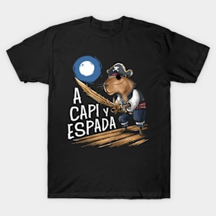 A Capi y Espada - Capybara T-Shirt